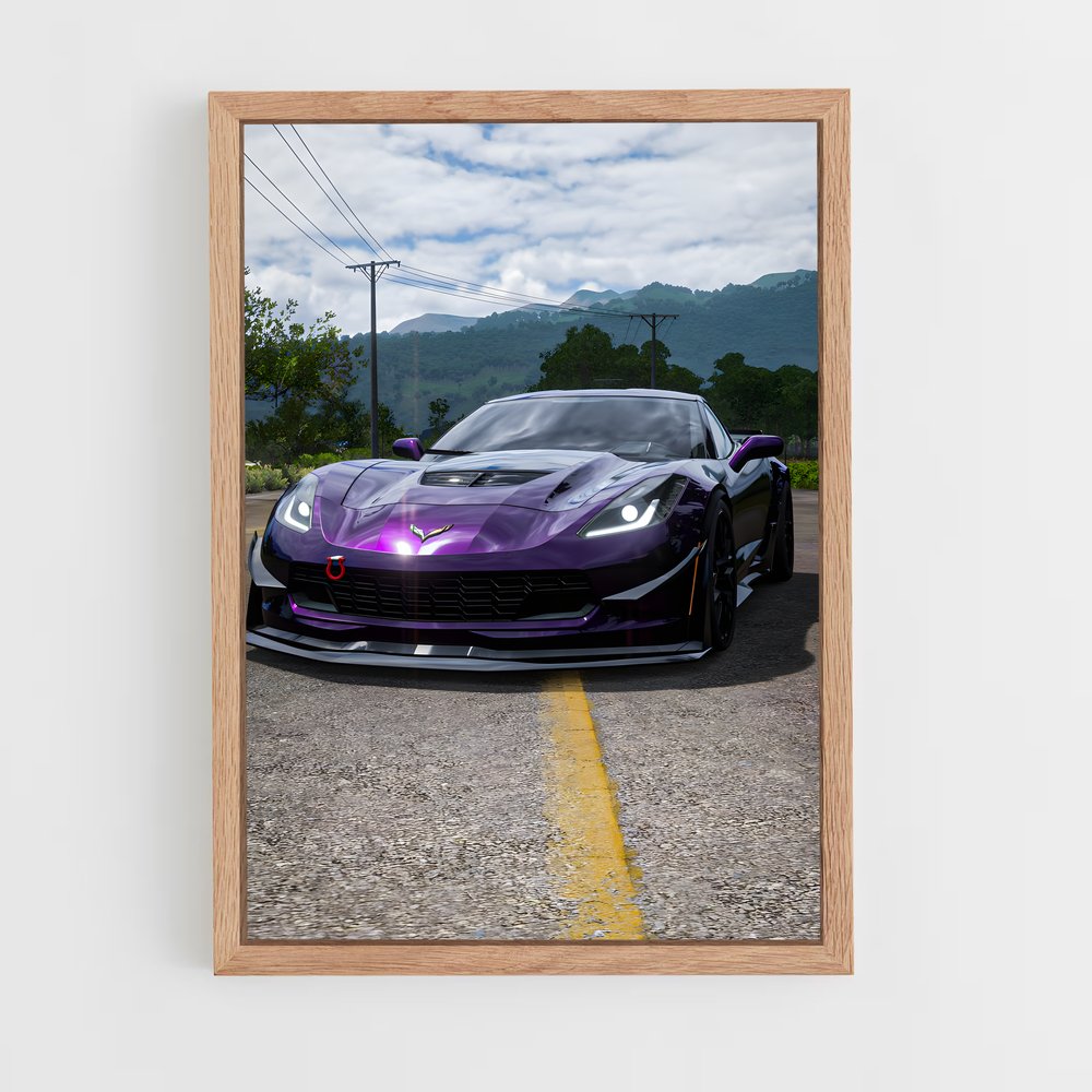 Poster Speed Purple Vibes – affiche Chevrolet (vue 4)